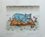JG-D02-01 Cat on a sheet